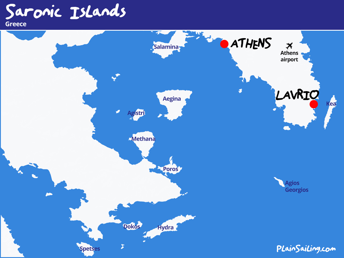 Map of the Saronic Islands